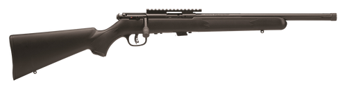 Savage Arms 96699 93R17 FV-SR Full Size 17 HMR 5+1 16.50" Matte Black Heavy Threaded Barrel, Matte Black Picatinny Rail Carbon Steel Receiver, Matte Black Fixed Varmint Synthetic Stock, Right Hand    