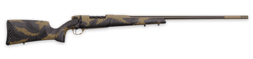 Weatherby MAX01N7MMPL8B Mark V Apex 7mm PRC 3+1 26" Graphite Black & Tan Cerakote Fluted Threaded Barrel, Tan Cerakote Steel Drilled & Tapped Receiver, Carbon Fiber w/Brown & Tan Sponge Accents Fixed 