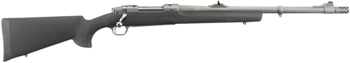 Ruger 57101 Hawkeye Alaskan Full Size 338 Win Mag 3+1 20"Matte Stainless Steel Threaded Barrel, Integral Scope Mounts Stainless Steel Receiver, Black Hogue OverMolded Synthetic Stock                  