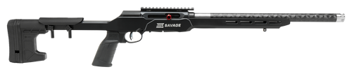 Savage Arms 47256 A22 Precision Lite Full Size 22 LR 10+1 18" Carbon Fiber Threaded Barrel, Black Picatinny Rail Carbon Steel Receiver, M-LOK Handguard, Black MDT Chassis Aluminum Stock, Black Polymer