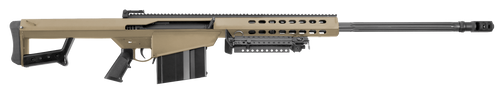 Barrett 14029 M82A1  416 Barrett 10+1 29" Fluted Barrel, Flat Dark Earth Cerakote Steel Receiver, M1913 Picatinny Acc. Rail, Fixed Synthetic Stock w/Sorbothane Recoil Pad, Includes Hard Carry Case    