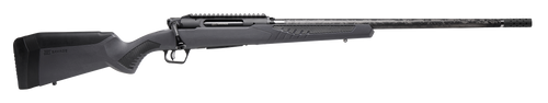 Savage Arms 57898 Impulse Mountain Hunter 270 Win 4+1 22" Carbon Fiber Threaded Barrel, Black Aluminum Receiver w/Picatinny Rail, Gray AccuStock Synthetic Stock, Ambidextrous                          