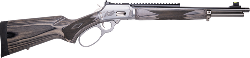 Cnc Firearms CNCMAR44 Marlin 1894 Wild Boar 44 Mag 8+1 16" Polished Threaded Barrel, Polished Engraved w/Wild Boar Stainless Steel Receiver w/Picatinny Rail Receiver, Gray Fixed Laminate Stock        