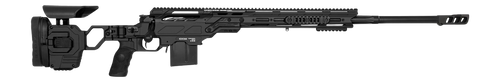 Cadex Inc CDX30LITE30824BR20I2F1 CDX-30 Lite 308 Win 10+1 24" Black DLC Fluted Threaded Barrel, Black Cerakote Receiver w/Picatinny Rail, M-LOK Handguard, Adjustable Folding Black Buttstock, Black Pol