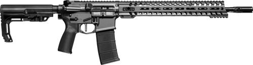 Patriot Ordnance Factory 01649 Minuteman Direct Impingement *CA Compliant 5.56x45mm NATO 16.50" 10+1 Tungsten Rec/14.5" M-Lok Handguard Black Nitride Barrel Black Polymer 6 Position MFT Stock & Grip  