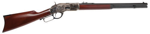 Cimarron CA271 1873 Short Full Size 38 Special 357 Mag 10+1 20" Blued Octagon Barrel, Color Case Hardened Stainless Steel Receiver, Fixed Walnut Stock, Right Hand                                      