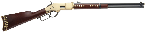 Cimarron CA228G19 1866 Pawnee Carbine 45 Colt 10+1 19" Blued Steel Barrel, Brass Receiver, Fixed Wood Stock                                                                                             