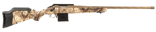 Ruger 46990 American II  Full Size 204 Ruger 10+1 22" Burnt Bronze Cerakote Spiral Fluted Threaded Barrel & Steel Receiver w/Picatinny Rail, Dipped GoWild I-M Camo Adj LOP Synthetic Stock             