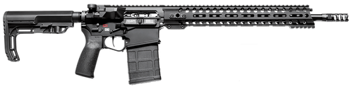Patriot Ordnance Factory 01581 Revolution  308 Win,7.62x51mm NATO 16.50" 20+1 Black Hard Coat Anodized 6 Position MFT BMS Minimalist Stock                                                              