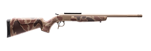 CVA CR4434DC Cascade Takedown 223 Rem 1rd 20" Flat Dark Earth Cerakote Stainless Steel Threaded Barrel & Receiver w/Picatinny Rail, Duck Camo Synthetic Stock                                           