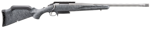 Ruger 46913 American II  Full Size 30-06 Springfield 4+1 20" Cobalt Cerakote Spiral Fluted Threaded Barrel & Alloy Steel Receiver w/Picatinny Rail, Gray Splatter Adj LOP Synthetic Stock               