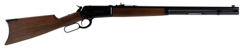 Winchester Repeating Arms 534175171 Model 1886 Short Rifle 45-90 Win 8+1 24" Brushed Polish Blued Sporter Barrel, Drilled & Tapped Steel Receiver, Grade I Satin Walnut Straight Grip Stock             