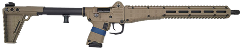 Kel-Tec SUB2K9GLKTAN10 SUB2000 Gen3 9mm Luger 10+1 16.15" Black Steel Threaded Barrel, Tan Picatinny Rail Aluminum Receiver, M-LOK Handguard, Tan Synthetic Folding Stock, Black Polymer Grip           