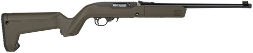 Ruger 32013 10/22 Takedown Sports South Exclusive Full Size 22 LR 10+1 16.40" Blued Threaded Barrel, Satin Black Steel Receiver w/Scope Base Adapter, Magpul X-22 Backpacker OD Green Synthetic Stock, R