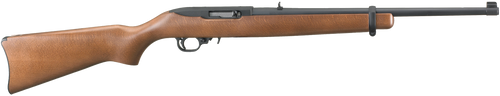 Ruger 1103 10/22 Carbine Full Size 22 LR 10+1 18.50" Satin Black Alloy Steel Barrel, Satin Black Aluminum Receiver, Fixed Hardwood Stock, Right Hand                                                    