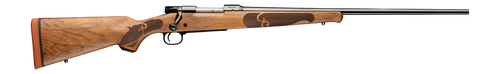 Winchester Repeating Arms 535247212 Model 70 Featherweight 243 Win 5+1 22" Gloss Blued Target Crown Barrel, Gloss Blued Steel Drilled & Tapped Receiver, Satin AA French Maple Fixed w/Schnabel Forearm 