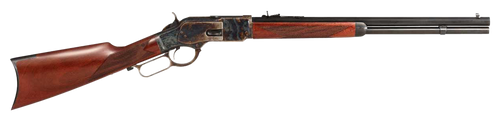 Taylors & Company 550220COM 1873 Comanchero Uberti Full Size 38 Special/357 Mag 10+1 20" Blued Octagon Barrel, Color Case Hardened Steel Receiver, Checkered Walnut Fixed Stock, Right Hand             