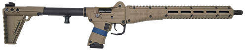 Kel-Tec SUB2K9GLKTAN SUB2000 Gen3 9mm Luger 15+1 16.15" Black Steel Threaded Barrel, Tan Picatinny Rail Aluminum Receiver, Black Synthetic Folding Stock, Black Polymer Grip                            