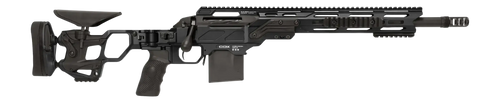 Cadex Inc CDXSSCOV308165CP20I2E1 CDX-SS Seven S.T.A.R.S. Covert Compact 308 Win 10+1 16.50" Black DLC Fluted Threaded Barrel, Black Cerakote Receiver w/Picatinny Rail, M-LOK Handguard, Black Folding S