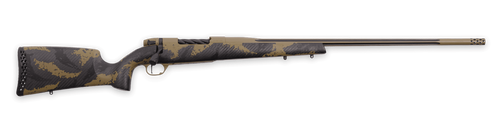 Weatherby MAX01N338WR6B Mark V Apex 338 WBY RPM 4+1 24" Graphite Black & Tan Cerakote Fluted Threaded Barrel, Tan Cerakote Steel Drilled & Tapped Receiver, Carbon Fiber w/Brown & Tan Sponge Accents Fi