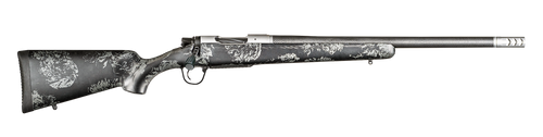 Christensen Arms 8010615700 Ridgeline FFT Full Size 300 WSM 3+1, 20" Stainless Steel Threaded Barrel, Stainless Aluminum Receiver, Black w/Gray Accents Fixed Sporter w/Flash Forged Technology Stock   