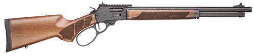 Smith & Wesson 13811 1854  45 Long 9+1 19.25" Black Armornite Threaded Barrel, Black Armornite Picatinny Rail Stainless Steel Receiver, Fixed Walnut w/Textured Grip Panels Stock, Large Loop           