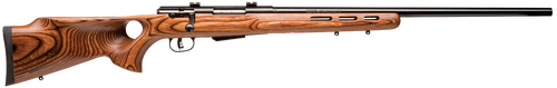 Savage Arms 19141 25 Lightweight Varminter-T 22 Hornet 4+1 Cap 24" Matte Black Rec/Barrel Natural Brown Laminate Fixed Thumbhole Stock Right Hand (Full Size) with Detachable Box Magazine              