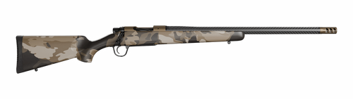 Christensen Arms 801-060082-00 Ridgeline FFT Full Size 22 Creedmoor 4+1 20" Carbon Fiber Threaded Barrel. Burnt Bronze Cerakote Steel Drilled & Tapped Receiver. Barren Dune Camo Fixed Carbon Fiber Sto