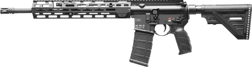 HK 81000827 MR556 A4 5.56x45mm 30+1 16.50" Black Threaded Barrel, Black Picatinny Rail, M-LOK Handguard, 6 Position Black Synthetic Stock, Ambidextrous                                                 