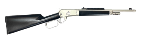 Taylors & Company 220097 1892 Alaskan Take-Down 44 Rem Mag Caliber with 5+1 Capacity, 16.50" Barrel, Matte Chrome Metal Finish & SoftTouch Black Synthetic Stock Right Hand (Full Size)                 