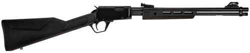 Rossi  Gallery  Pump 22 WMR 12+1 20", Black, Polished Steel Barrel/Rec, Synthetic Stock, Fiber Optic Sights                                                                                             