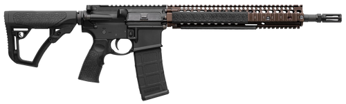 Daniel Defense 0208806027011 DDM4 M4A1 5.56x45mm NATO 30+1 14.50" Threaded Barrel, Black Hard Coat Anodized Receiver, 6 Position Stock w/SoftTouch Overmolding, Flat Dark Earth Handguard               