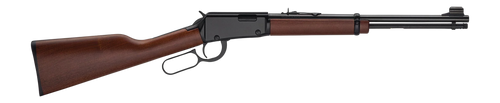 Henry H001Y22M Classic Youth 22 WMR 10+1 16.50" Blued Barrel, Black Aluminum Grooved Receiver, American Walnut Straight Grip Stock                                                                      