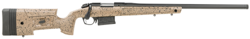 Bergara Rifles B14S352C B-14 HMR 6.5 Creedmoor 5+1 22" Graphite Black Cerakote Free-Floating Barrel, Black Speckled Brown Molded w/Mini-Chassis, Adjustable LOP & Cheek Piece Stock, Right Hand         