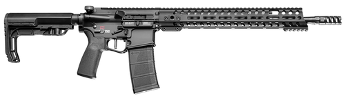 Patriot Ordnance Factory 01165 Renegade + *CA Compliant 5.56x45mm NATO 16.50" 10+1 Black Hard Coat Anodized Rec 14.50" M-Lok Black Nitride Barrel 6 Position MFT Stock Black Polymer MFT Grip           