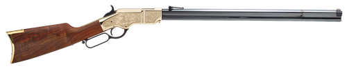 Henry H011D3 Original Deluxe 3rd Edition Full Size 44-40 Win 13+1 24.50" Blued Octagon Barrel, Brass Polished Brass Receiver, Fancy American Walnut Wood Stock Ambidextrous                             
