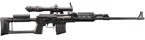 Zastava Arms Usa SR91762 M91 w/Optic 7.62x54mmR 10+1 24" Black Nitride Threaded Barrel, Black Anodized Picatinny Rail Steel Receiver, Black Synthetic Adjustable Stock, POSP 4x24 Rifle Scope           