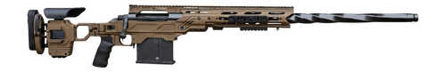Horizon Firearms HRF-BUL-375C-30R Vena-Bull  375 Cheytac 30" Black Chrome Fluted Threaded Barrel, Burnt Bronze Cerakote Receiver w/Picatinny Rail, Cadex Dual Strike Burnt Bronze Cerakote Chassis, Righ