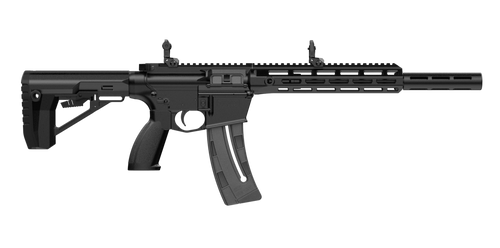 Retay USA RA1522BLKPOLYMLOK10 RA1522 22 LR 10+1 18" Black Chrome Threaded Barrel, Black Chrome Polymer Receiver w/Picatinny Rail,  M-LOK Handguard, Adjustable Black Polymer Stock & Grip               
