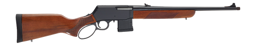 Henry H023450 Supreme  450 Bushmaster 5+1 18" Blued Threaded Barrel, Black Hardcoat Anodize Aluminum Drilled & Tapped Receiver, American Walnut Fixed w/Pistol Grip Stock                               