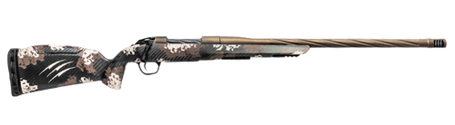 Fierce Firearms  Twisted 6.5 PRC Full Size 6.5 PRC 4+1 22" Smoked Bronze Cerakote Match Grade/Spiral Threaded Stainless Steel Barrel & Drilled & Tapped Receiver, Desert Shadow Camo Push Button Adj Com