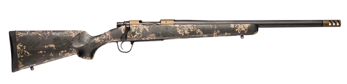 Christensen Arms 8010618900 Ridgeline FFT 6.5 Creedmoor 4+1 20" Carbon Fiber/Threaded Barrel, Burnt Bronze Cerakote, Green with Black/Tan Accents Stock                                                 