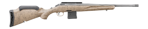 Ruger 46958 American II Ranch 5.56 NATO 10+1 16.10" Cobalt Cerakote Spiral Fluted Threaded Barrel & Alloy Steel Receiver w/Picatinny Rail, Flat Dark Earth Splatter Adj Comb & LOP Synthetic Stock, Left