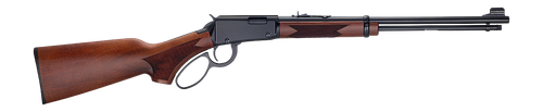 Henry H001PG22M Western 22 WMR 12+1 18.50" Blued Round Barrel, Black Aluminum Grooved Receiver, American Walnut Fixed w/Pistol Grip Stock                                                               