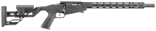 Ruger 8401 Precision Rimfire  Full Size 22 LR 10+1 18" Black Threaded Barrel, Black Hard Coat Anodized Aluminum Receiver w/ Picatinny Rail, 15" M-LOK Handguards, Black Synthetic Adj Quick-Fit Precisio