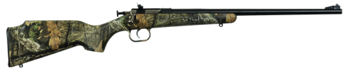 Crickett KSA2163 Youth  22 LR 1rd 16.12" Blued Barrel & Receiver, Fixed Front/Adjustable Rear Peep Sight, Hydro Dipped Mossy Oak Break-Up Synthetic Stock w/11.5" LOP, Rebounding Firing Pin Safety     