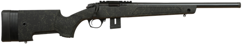 Bergara Rifles BMR007 BMR-X  22 LR 10+1 18" Blued Heavy Threaded Barrel, Blued Picatinny Rail Receiver, Adj LOP Green w/Black Webbing Synthetic Stock                                                   
