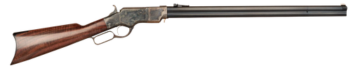 Cimarron CA236 1860 Henry Steel Framed 45 Colt (Long Colt) 12+1 24" Blued Octagon Barrel, Color Case Hardened Stainless Steel Receiver, Walnut Fixed Stock, Right Hand                                  