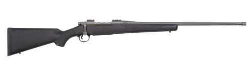 Mossberg 28262 Patriot  Full Size 400 Legend 4+1 20" Stainless Cerakote Threaded Barrel, Drilled  Stainless Cerakote Stainless Steel Receiver, Black Fixed Synthetic Stock                              