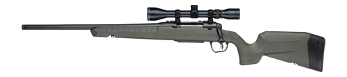 Savage Arms 33186 XP 243 Win 4+1 20" Matte Black Carbon Steel Threaded Barrel & Drilled & Tapped Receiver, OD Green Synthetic Fixed w/Pistol Grip Stock, 3-9x40mm Duplex Scope, Left Hand               